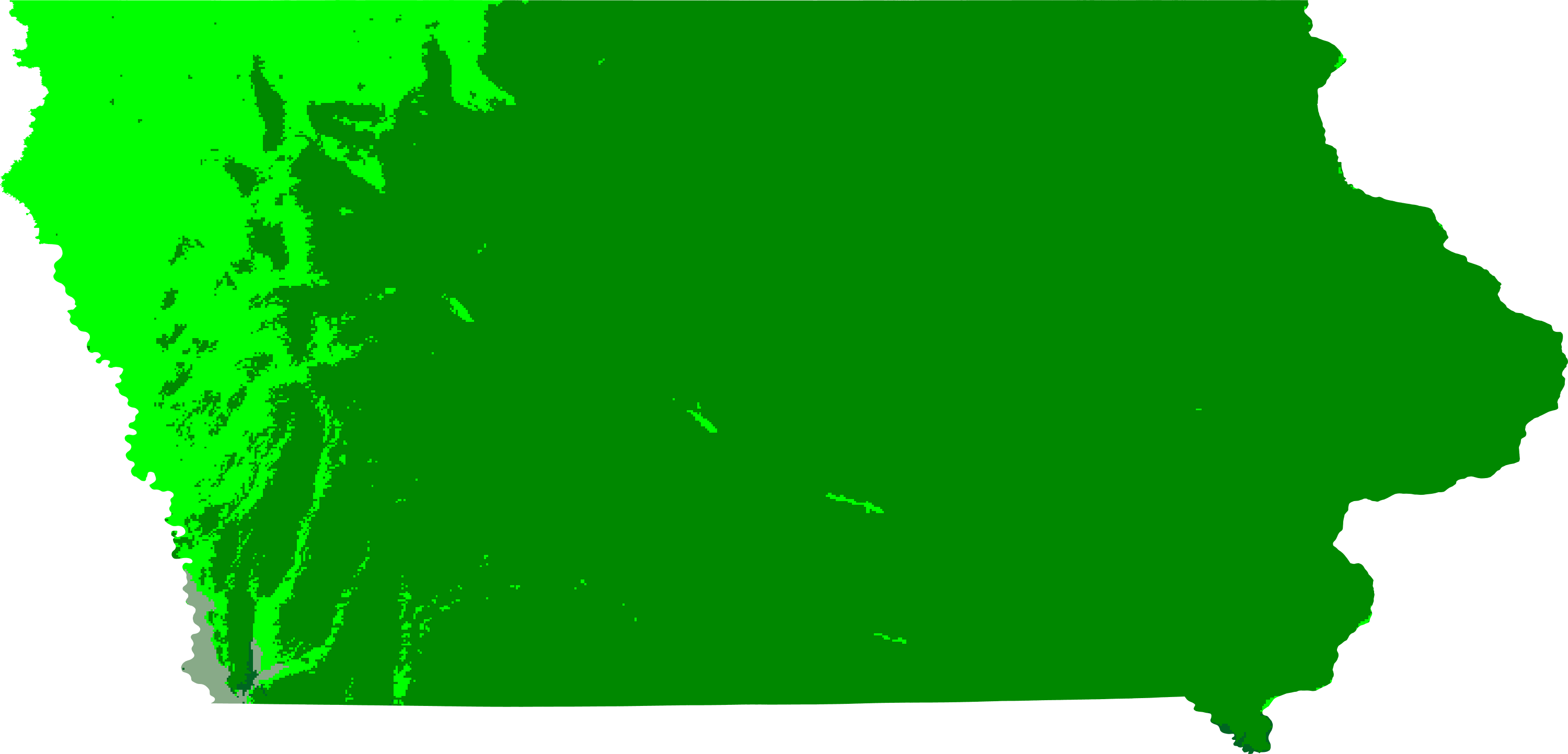 1981 - 2010 Iowa map