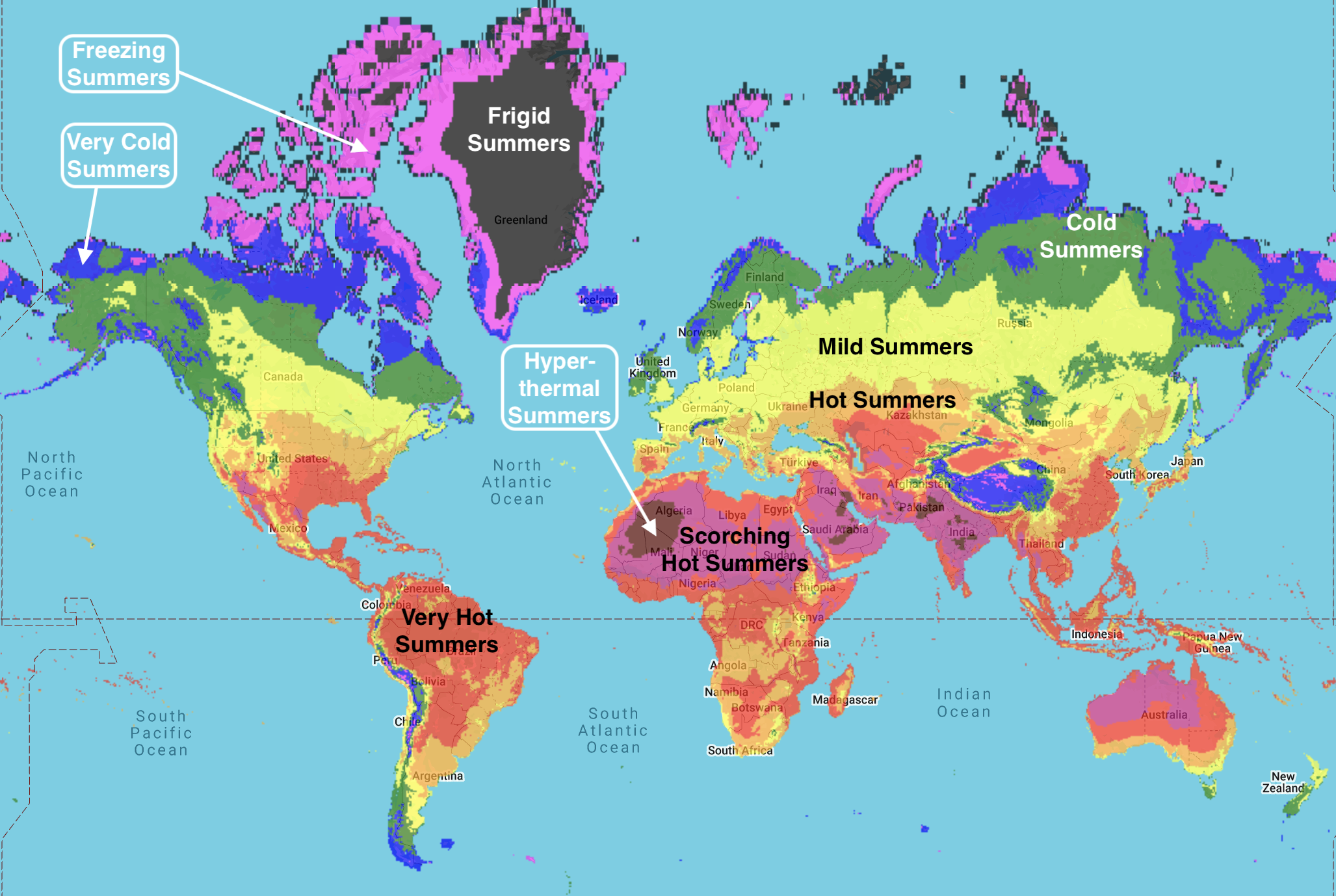 World Summer map